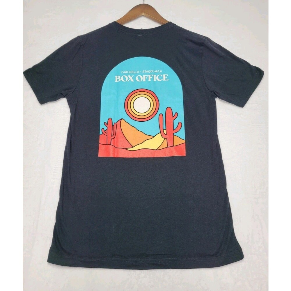 COACHELLA STAGECOACH 2024 Box Office Staff T Shirt Black Medium Crew Crewneck